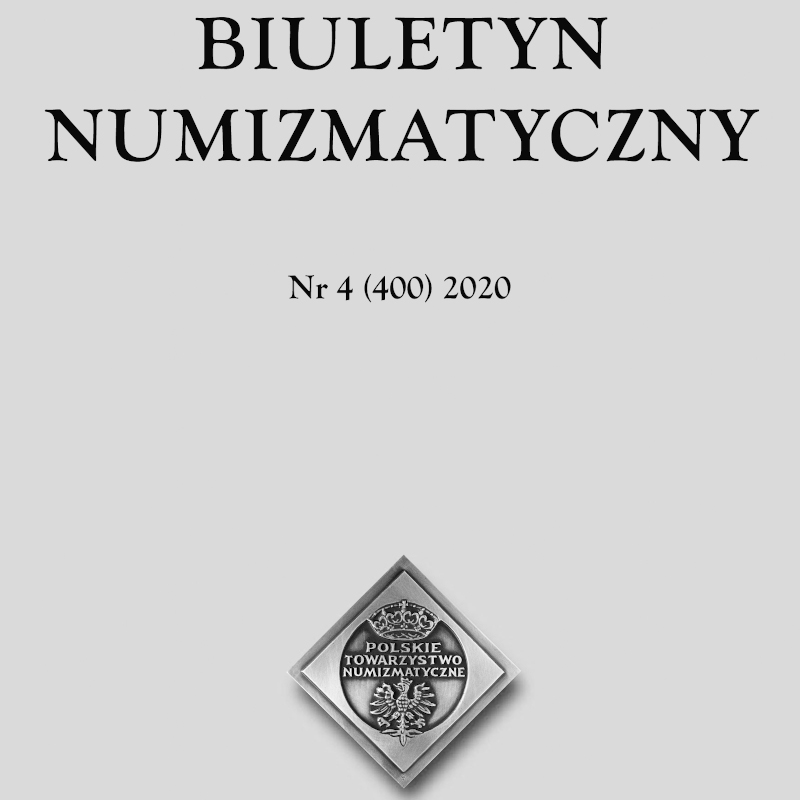 BIULETYN NUMIZMATYCZNY Nr 4 (400) 2020